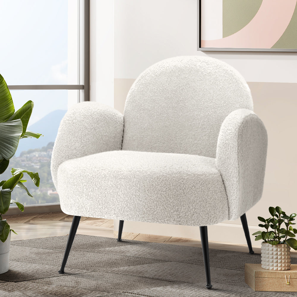 Armchair Lounge Armchairs - White
