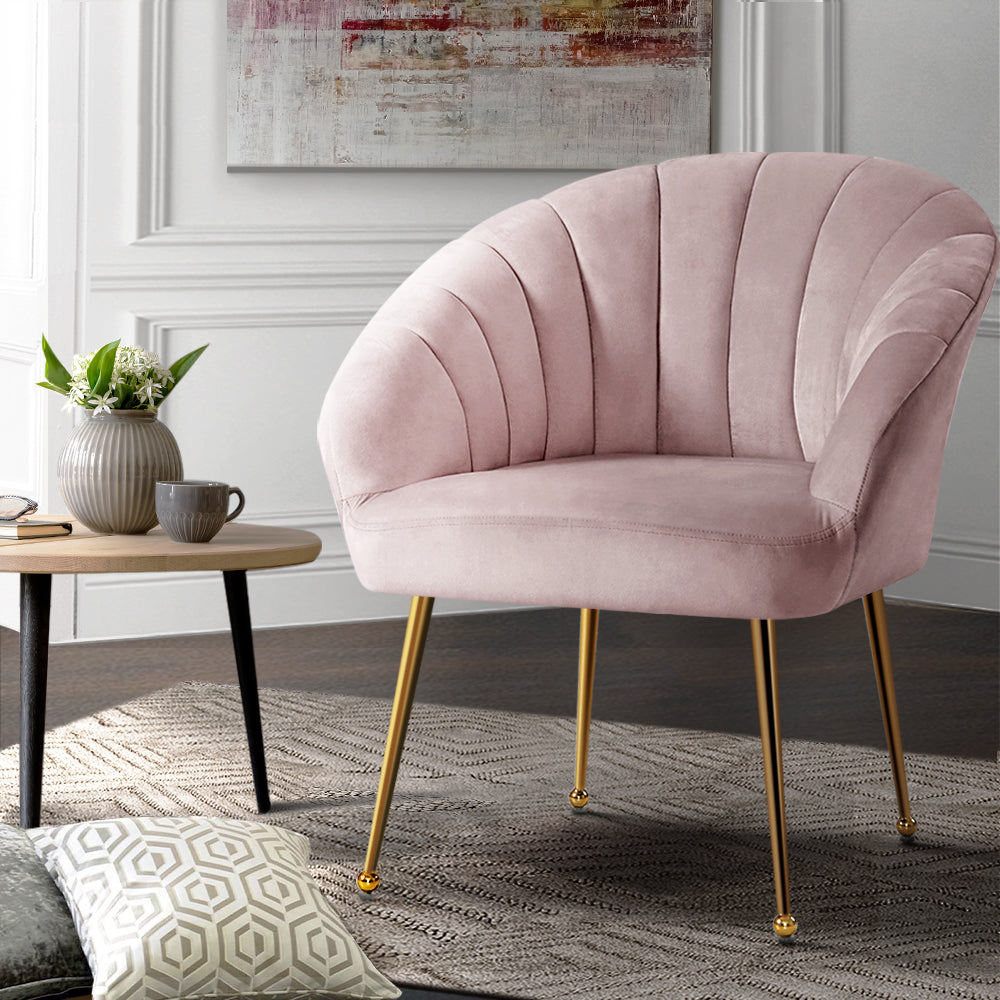 Armchair Velvet Pink