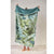 Jungle Vibe Green Cotton Velour Beach Towel