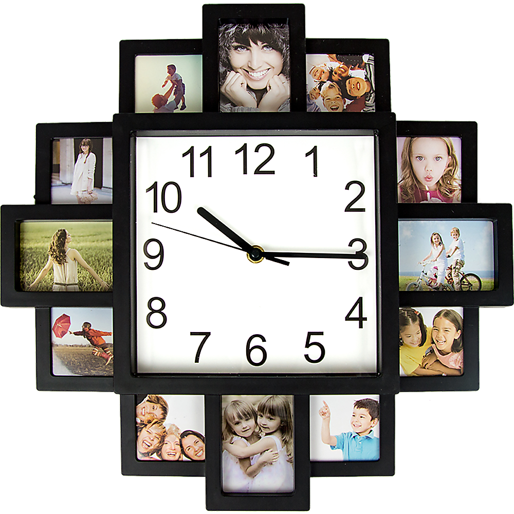 Photo Frame Clock Picture Collage